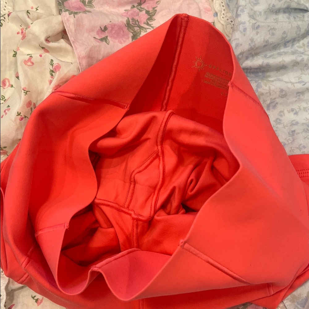 Aerie Women's Bright Coral Bike Shorts - Picture 5 of 5